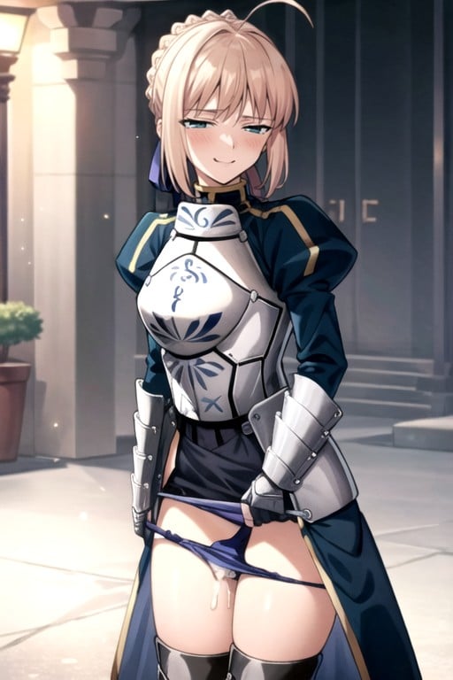 Artoria Pendragon, Estilo De Arte Con Líneas Gruesas, CalientePorno shemale IA