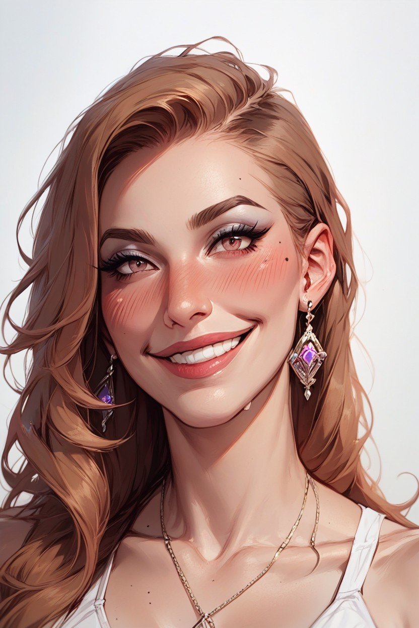 Highly Detailed Face, 20+, SmilingPorno shemale IA