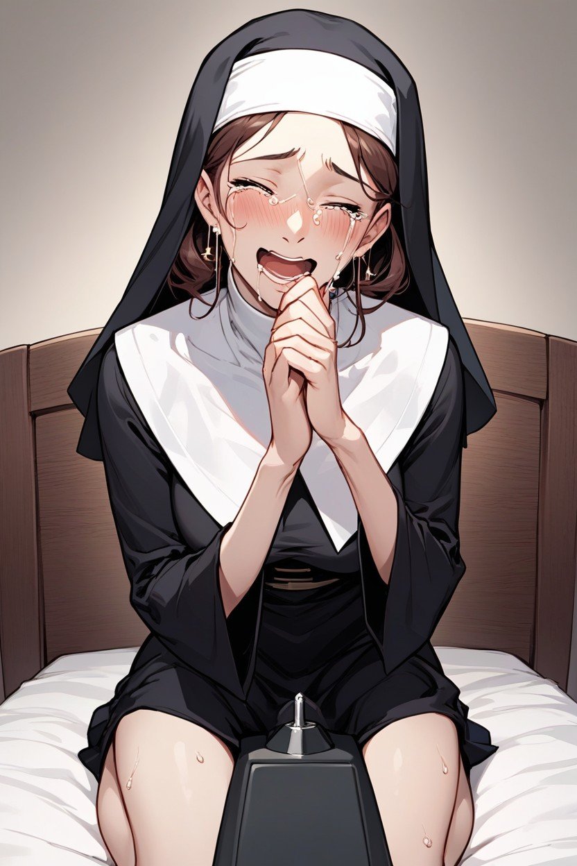 1 Person, Nun, Sybian Hentai AI Porn