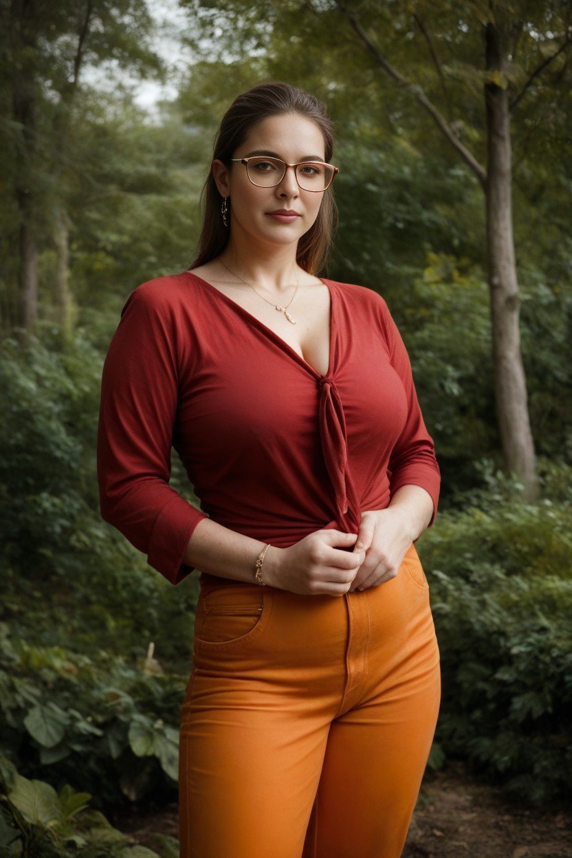 Tied To A Tree No Vulgarity, Big Glasses With Thick Lenses Stands At Full Height, Fat Woman Shemale AI Porn