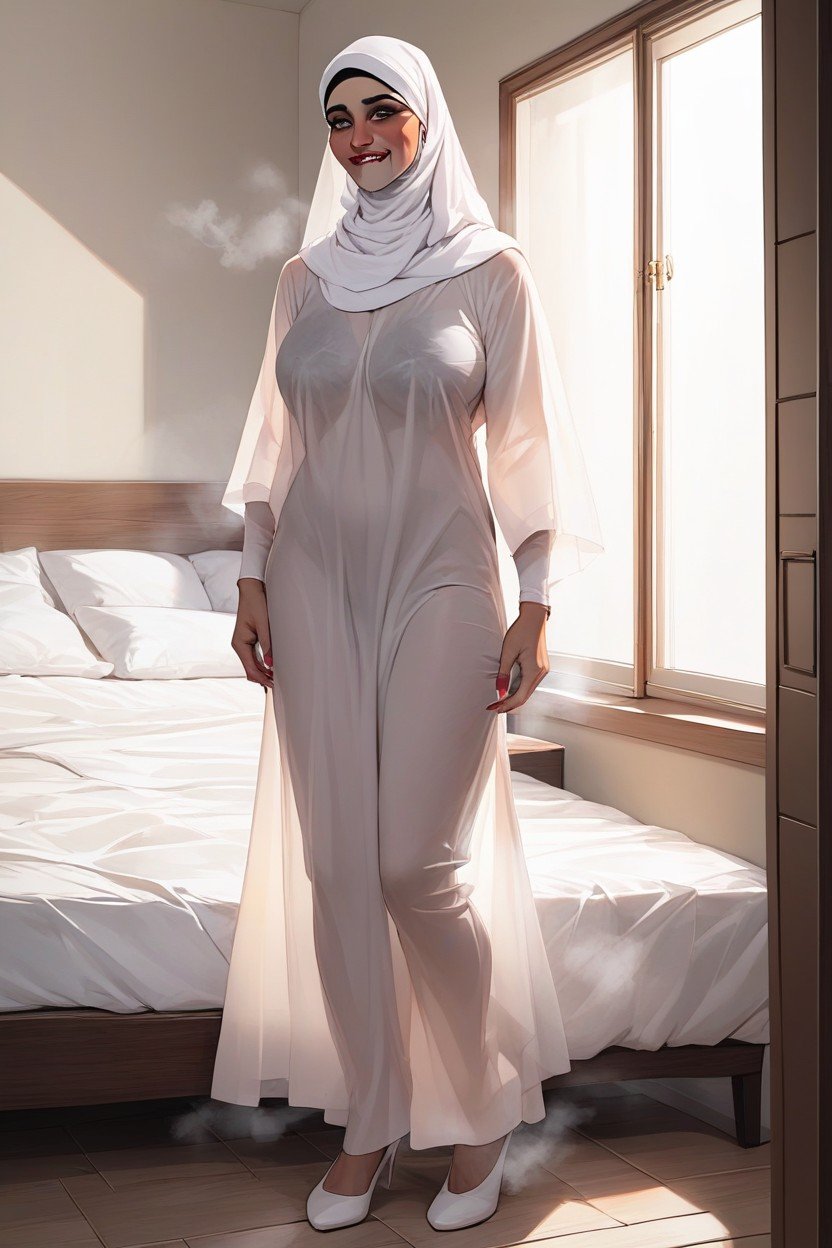 White Hijab, Steam, HabitaciónHentai IA