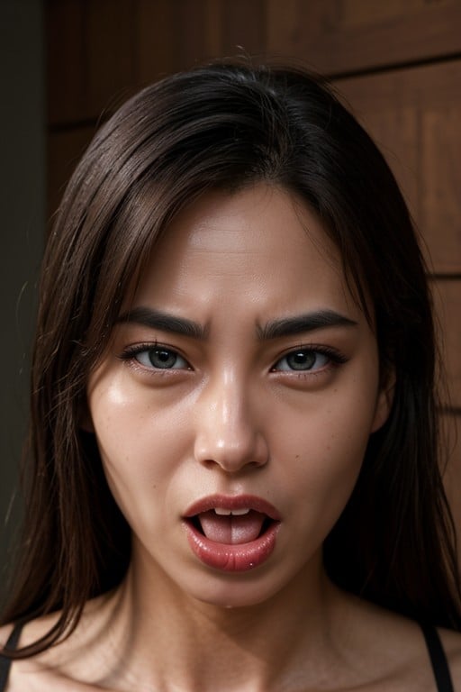 Disgusted, Ahegao, Rolling Eyes Shemale AI Porn