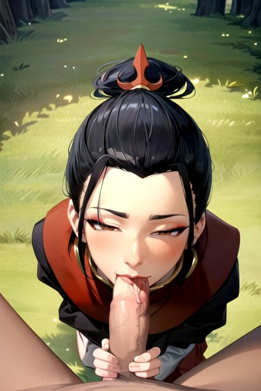 Boquete , Azula (avatar), De Cima Para Baixo Travesti IA Pornô