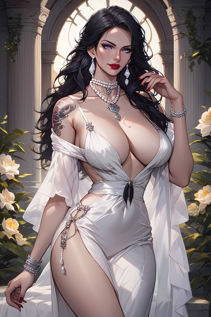 Horny, Pearl Necklace, Beautiful Face人妖AI色情