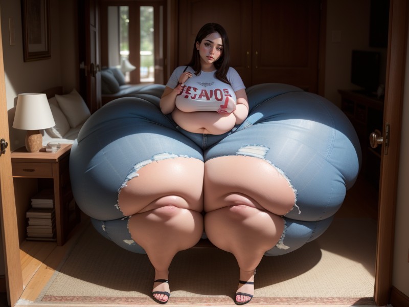 Small Breast, Gaining Weight, 1 Person AI Porn