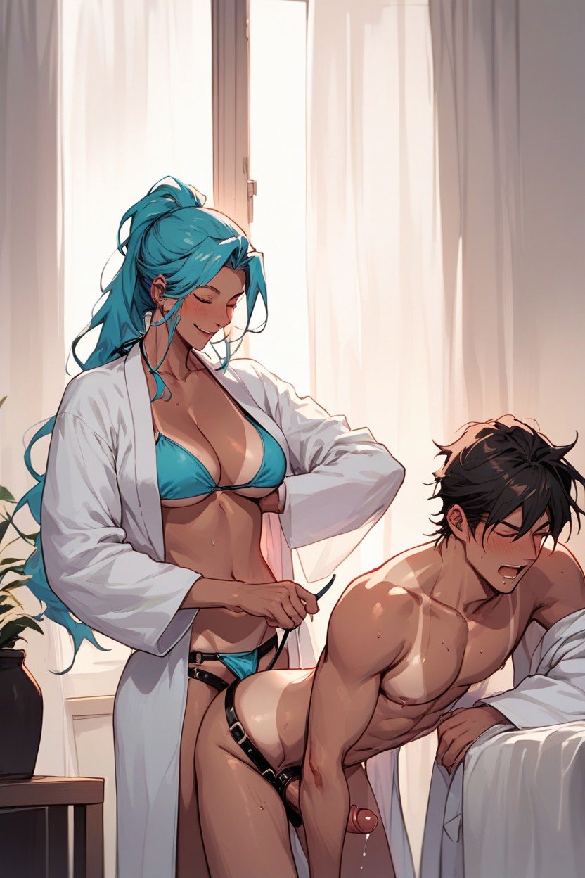 Bikini Tan Lines, Hatesune Miku, Bathrobe Shemale AI Porn