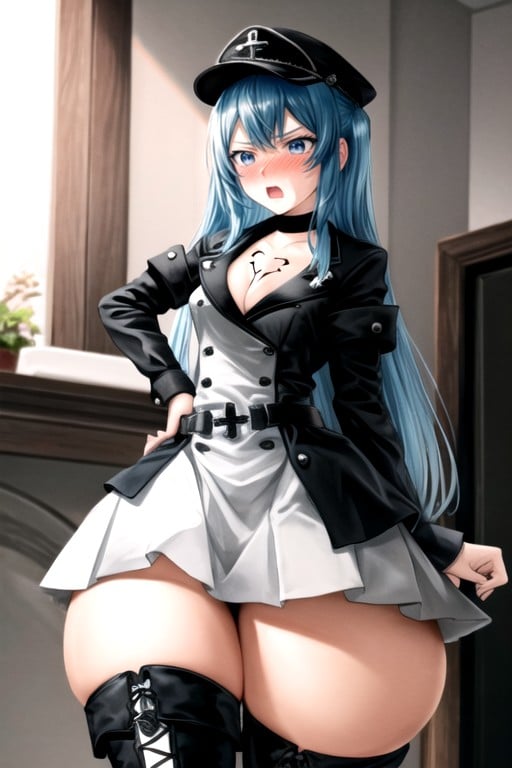 Expansão Do Peito, Angry, Esdeath (akame Ga Kill) Hentai IA pornografia