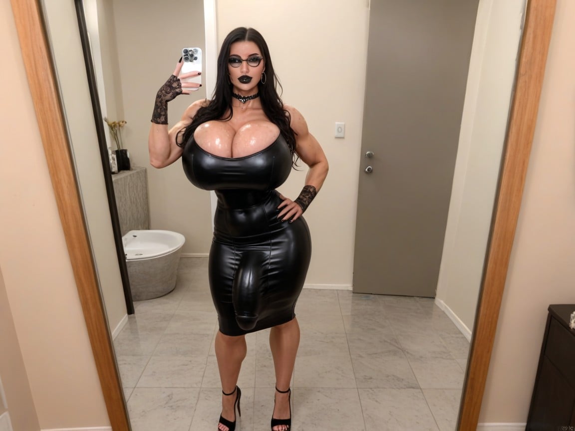 Selfie, Looking Straight At Viewer, Selfie Shemale AI Porn
