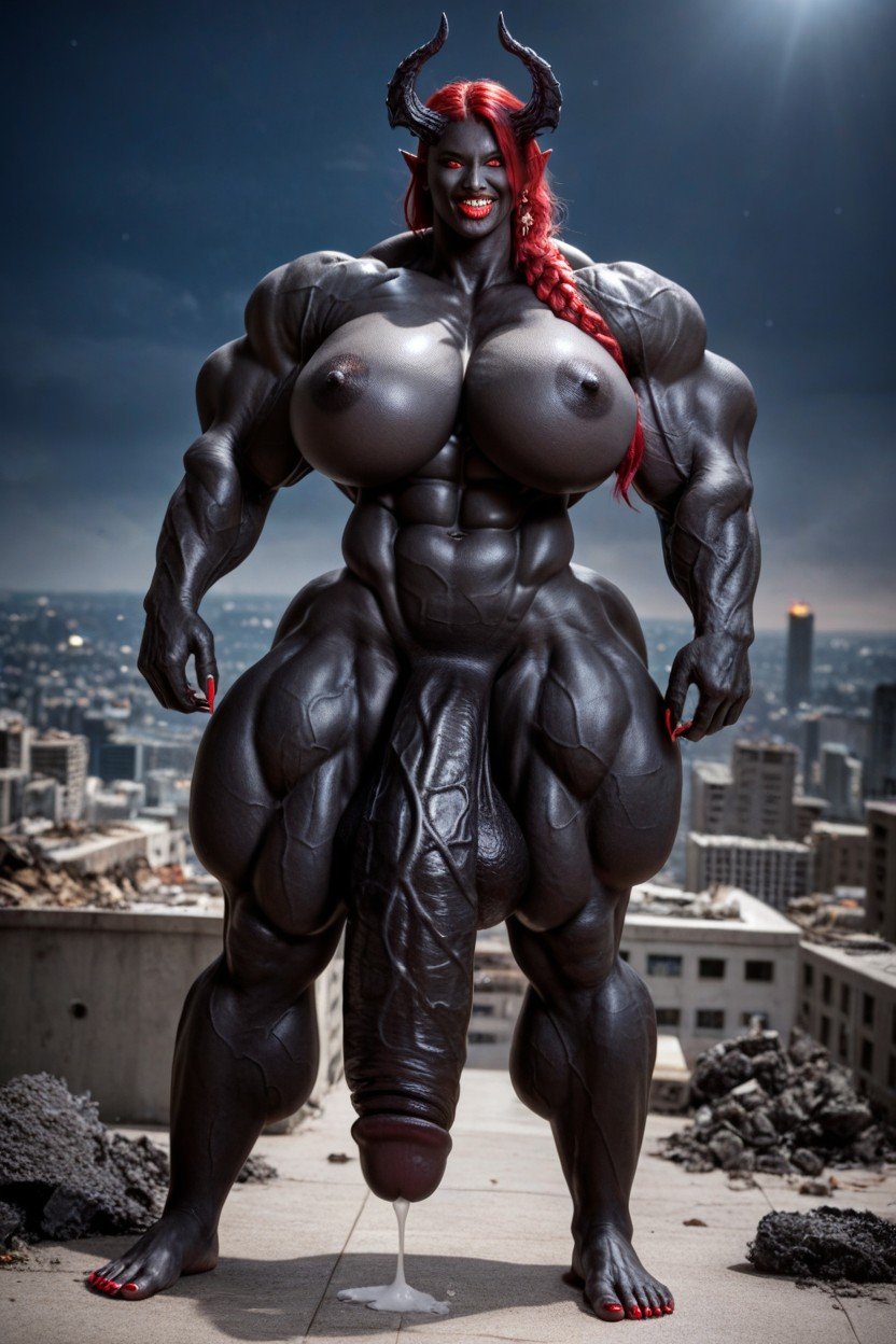 Impossibly Gigantic Black Cock, Apocalypse, Gigantic Tits Travesti IA Pornô