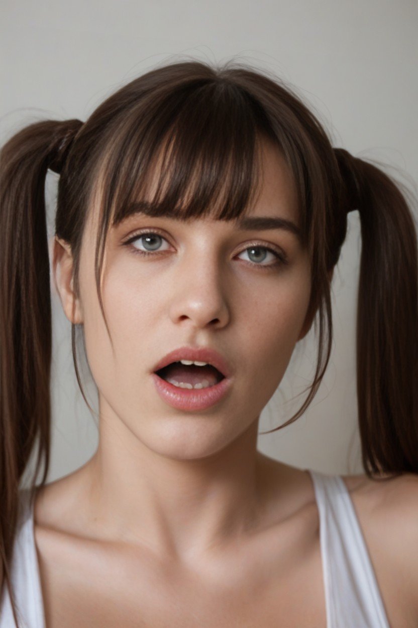 Bangs, Orgasm, Pigtails Shemale AI Porn