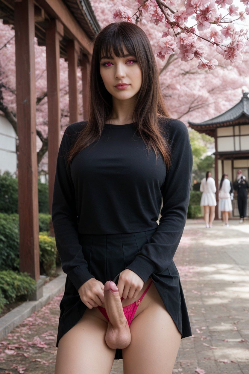 Pink Eyes, Sakura Garden, Pullover Shemale AI Porn