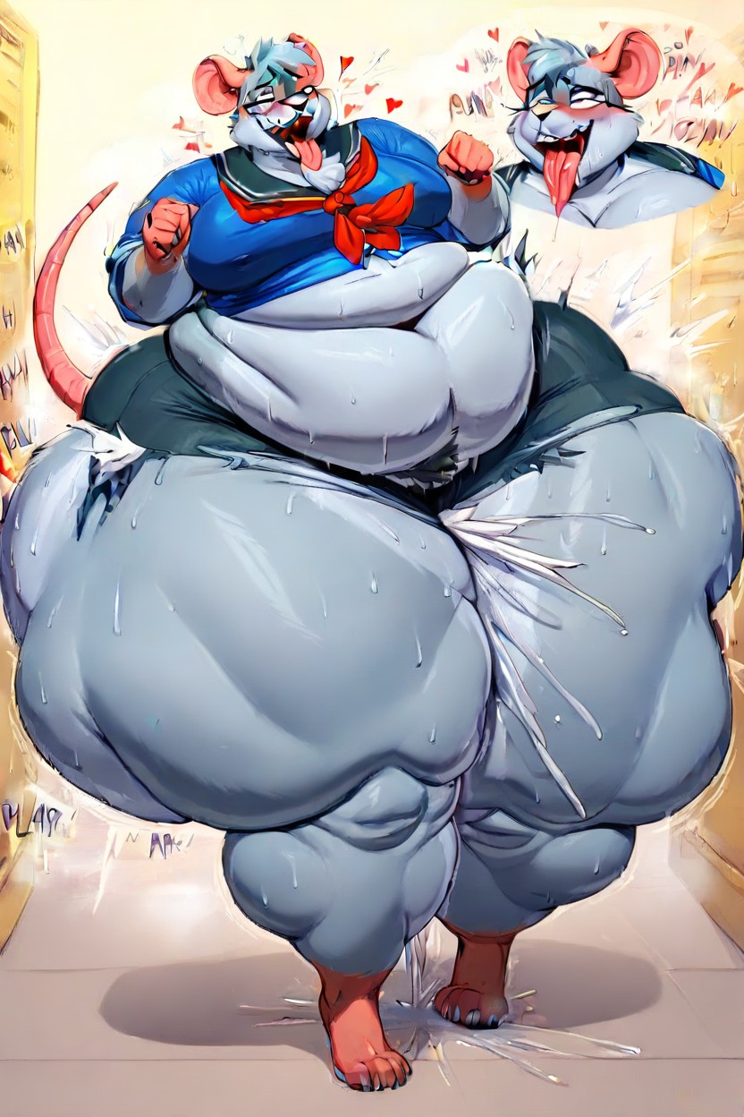 Pubic Hair, Extremely Musky, Uniform Furry AI Porn