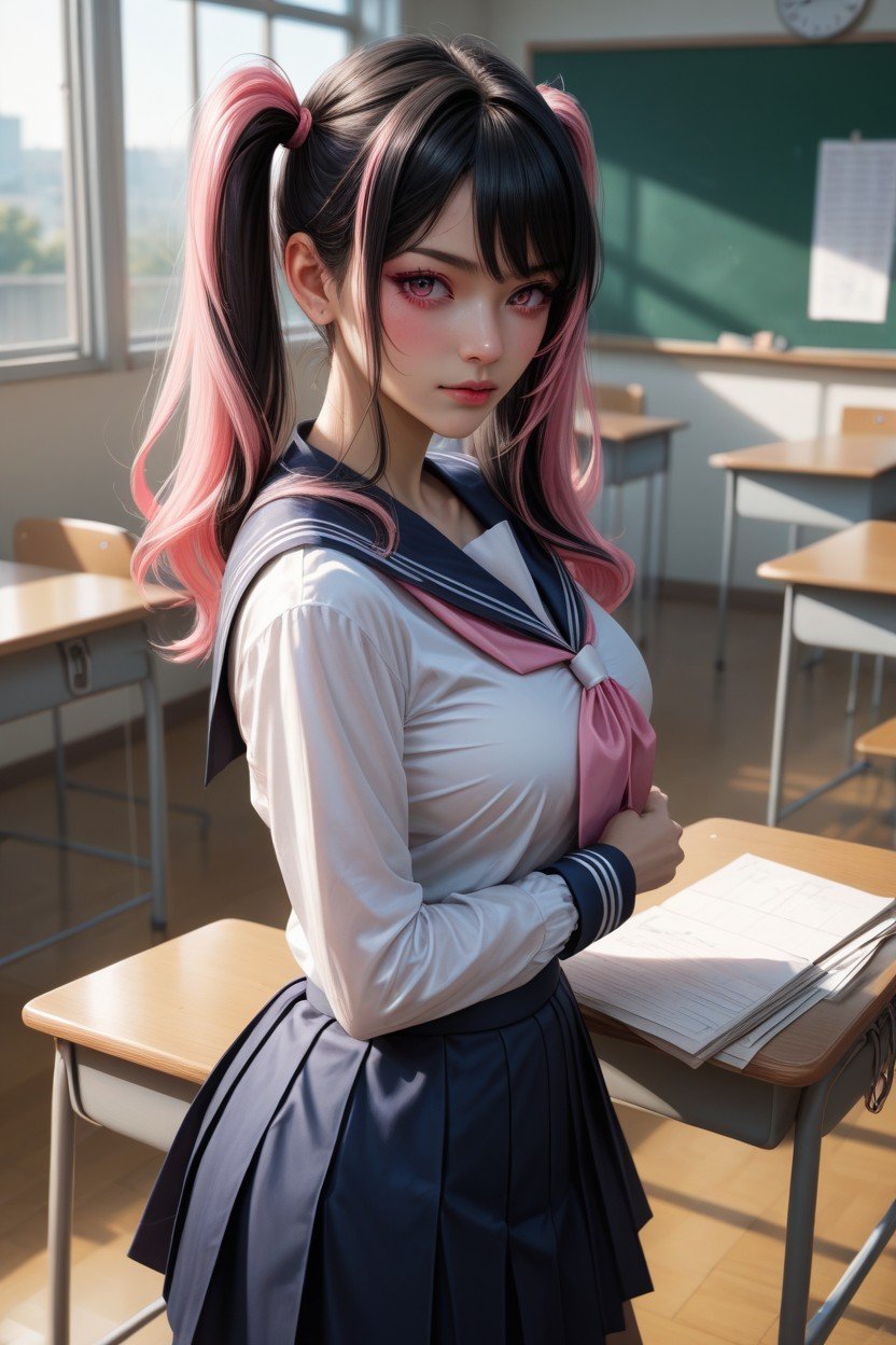 Classroom, Eighteen, Japanese Shemale AI Porn