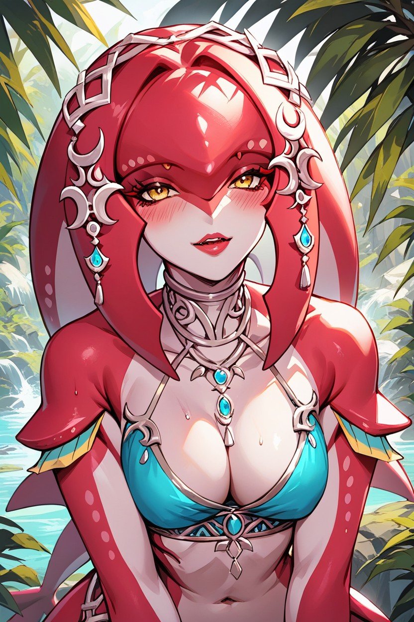 Horny, Mipha From Breath Of The WildニューハーフAIポルノ