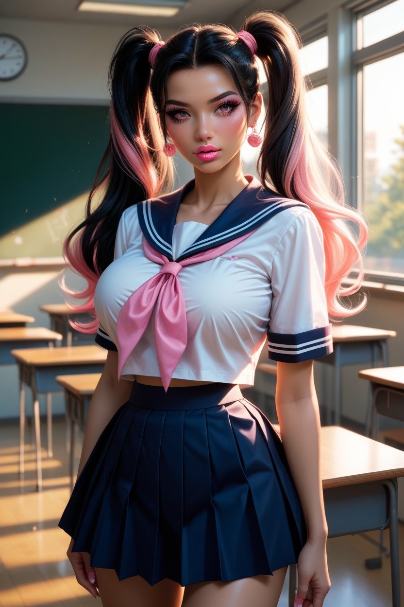 Pigtails, Sailor Uniform, DemurePorno shemale IA