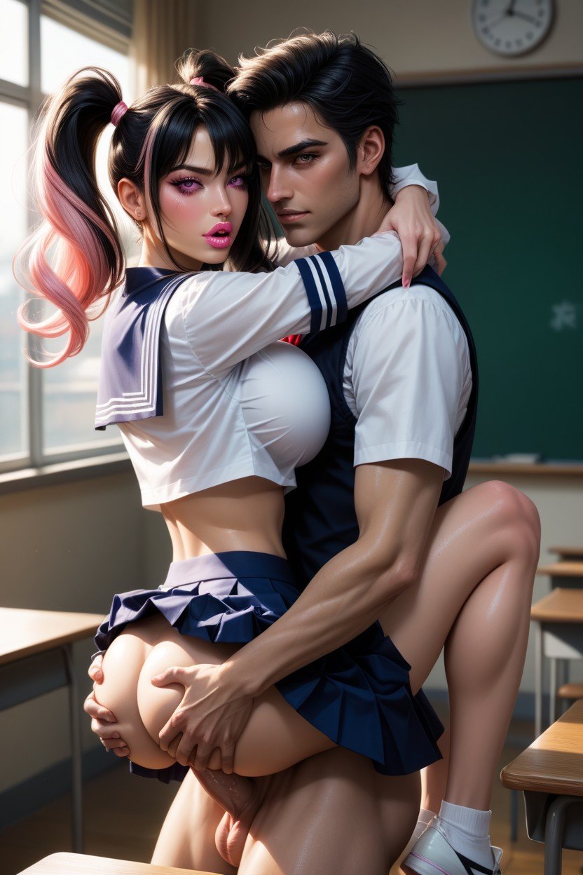 Carry Sex, Sailor Uniform, Classroom Shemale AI Porn