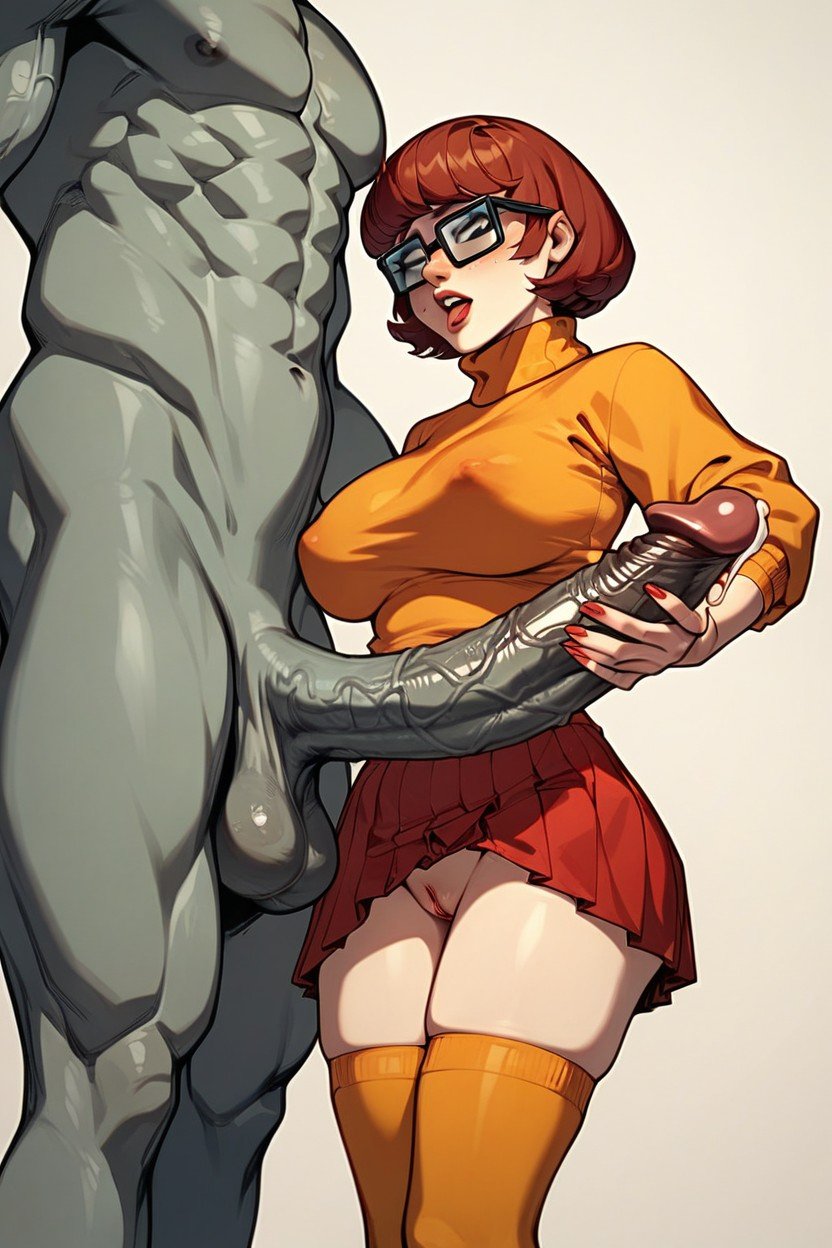 Slutty Velma, Monster Cock Travesti IA Pornô