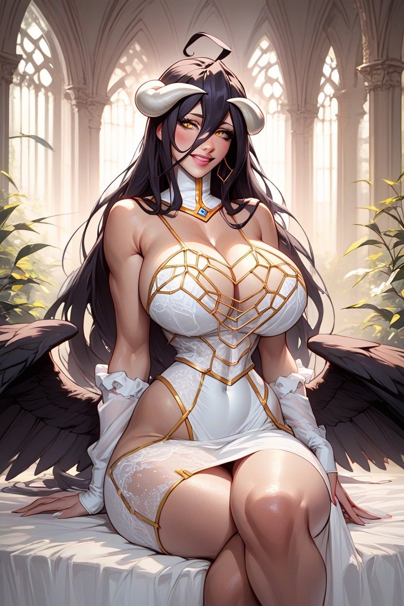 Albedo, Massive Tits, Bimbo Body쉬메일 AI 포르노