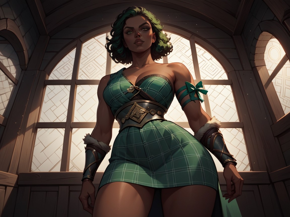 Asymmetrical Breasts, Low Torso Height, Squared Breast Width Hentai AI Porn