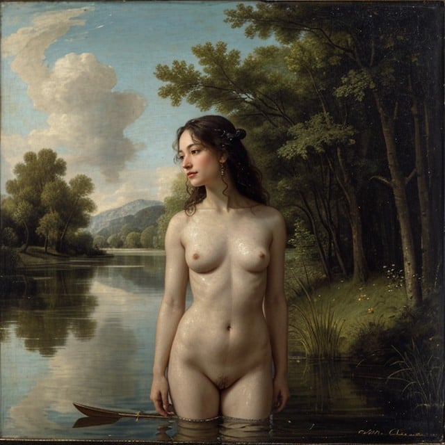 Perhaps With An Air Of Melancholy Or Peace, With Subtle Blues And Greens In The Water And Surrounding Environment Mood Quiet, Thoughtful Shemale AI Porn