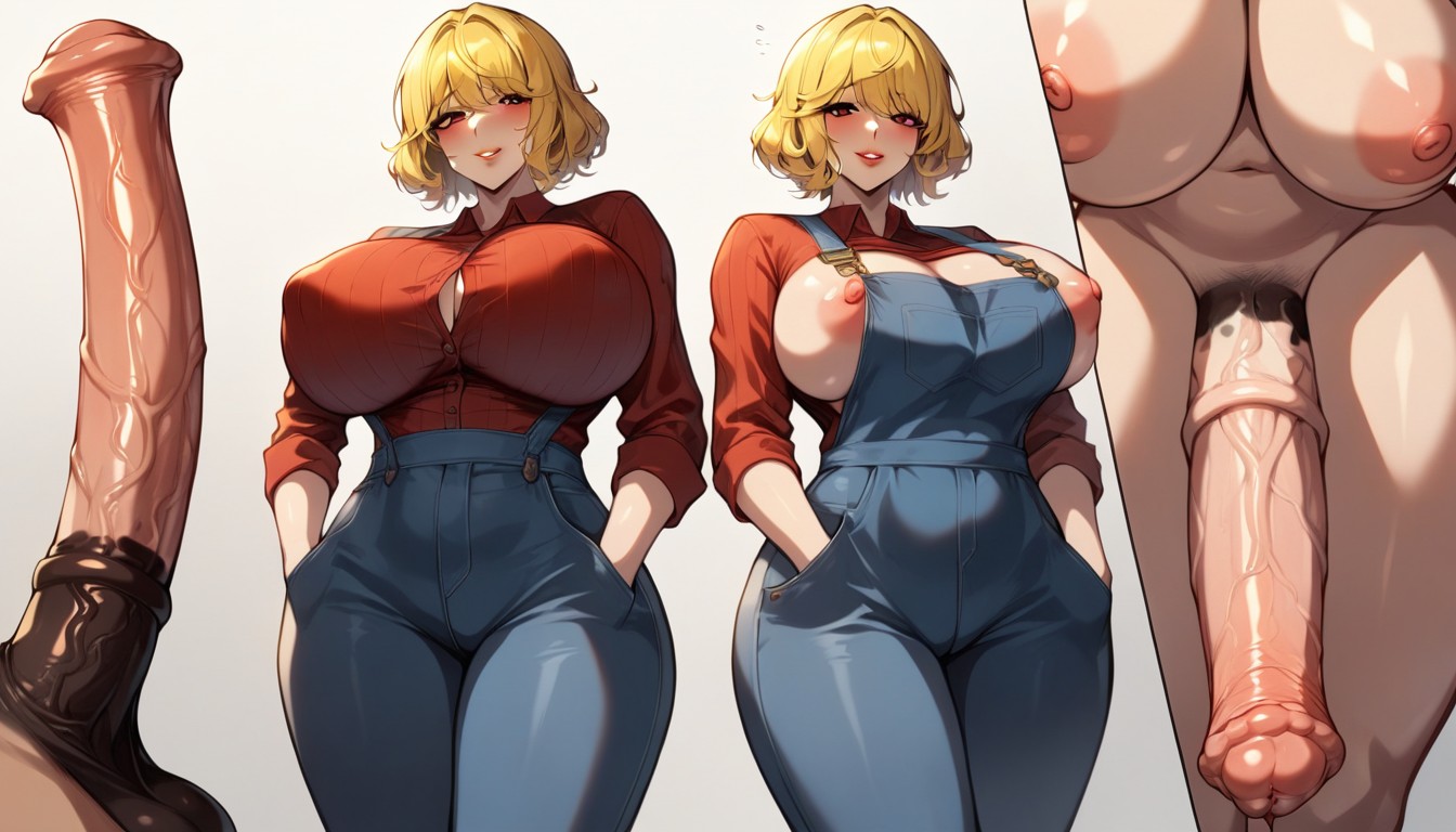 Smooth Supple Skin, Natural Breasts, Bangs Hentai AI Porn