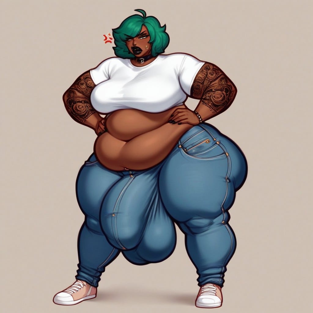 Extremely Angry, Thick Calves, Annoyed With Viewer Shemale AI Porn