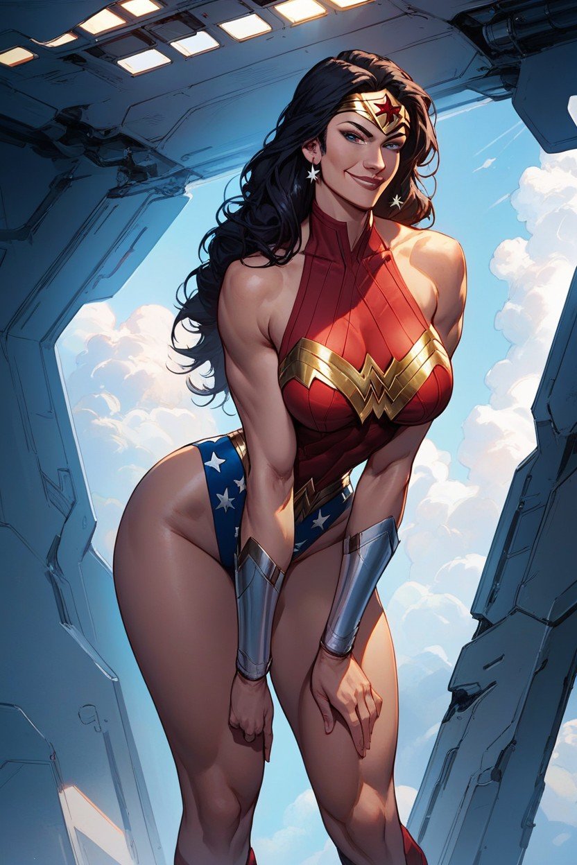 Wonder Woman From Dc Comics, Full DressedPorno shemale IA