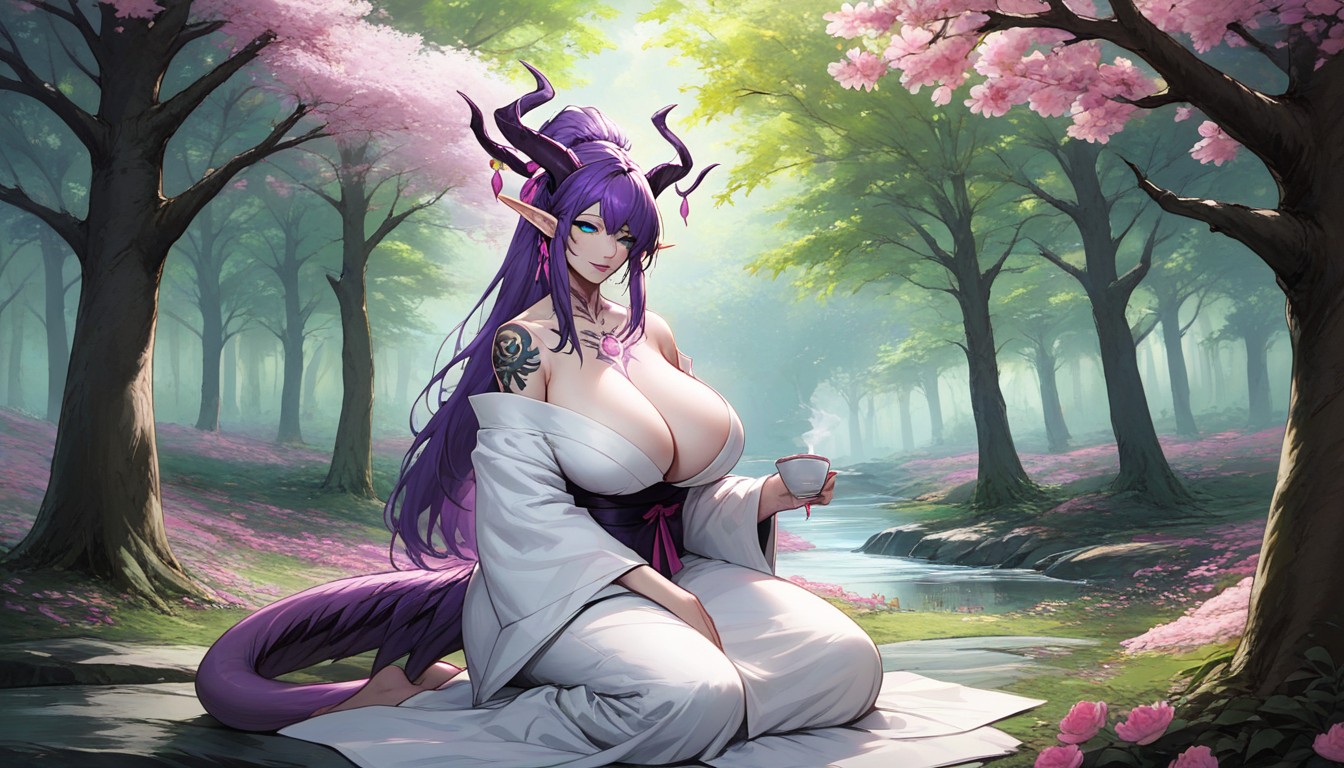 Full Body View, Ultra Realistic Face, Enormous Natural Boobs AI Porn
