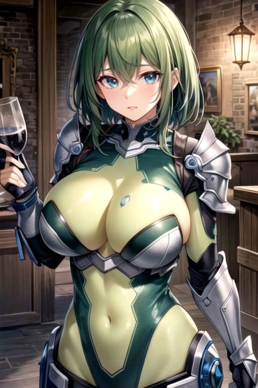 Large Breasts, Busty, Broken ArmorニューハーフAIポルノ