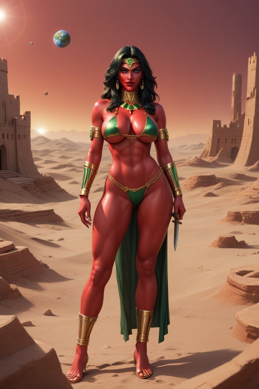 Red Sky, Submissive, Dejah ThorisニューハーフAIポルノ