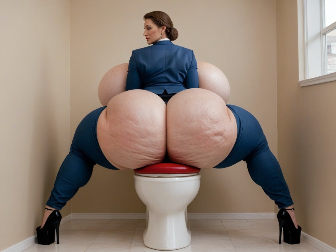 Old Lady With Giant Ass Sitting On Toilet, Hyper Nipple, ArmsPorno IA transsexuelle