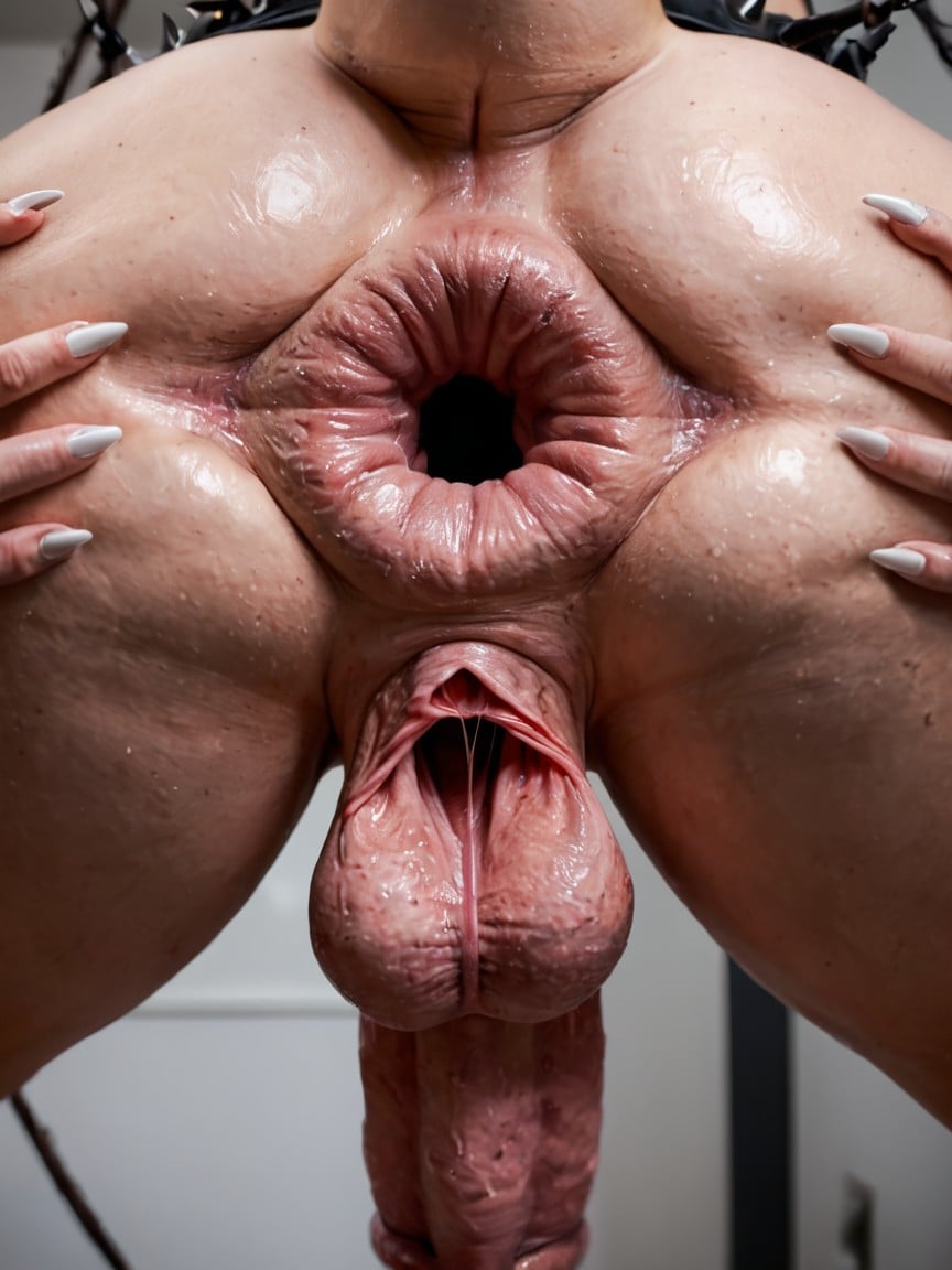Spiked, Black Anthro, Filthy Anus AI Porn