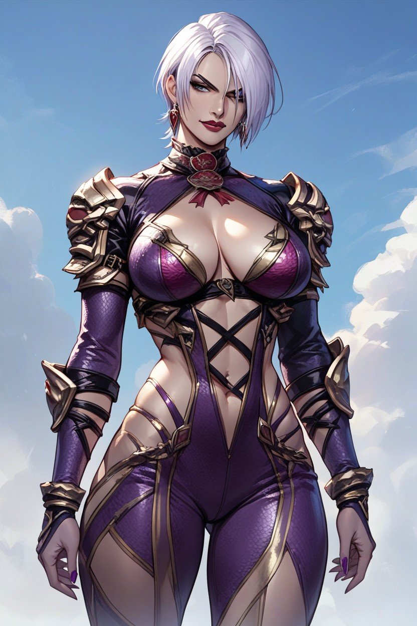 Isabella Valentine From Soul Calibur, 皮革服装人妖AI色情