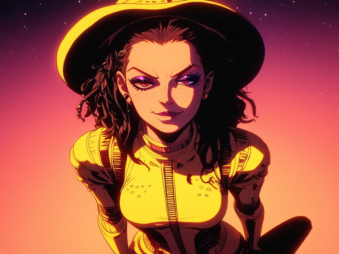 High Color Contrast, Rounded Thighs, Wild West Hentai AI Porn