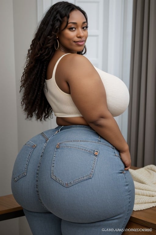 Step Mom Jeans, Visible Pussy, Extra Thick人妖AI色情