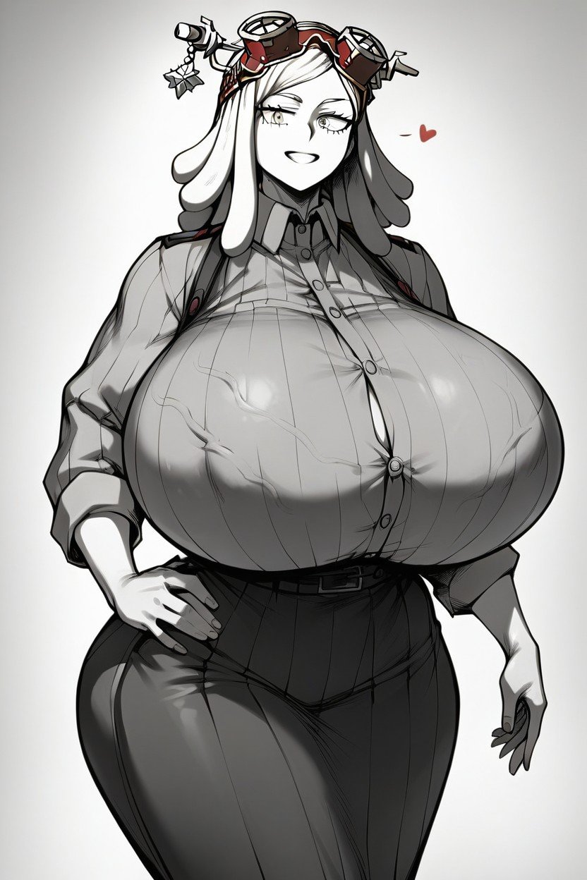 Perky Breasts, Fitted Clothes, Mei Hatsume Giant CocksAI獸人黃片