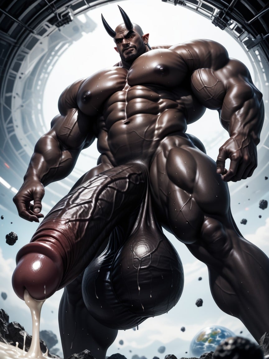 Wet Skin, Giant, Large And Muscular KI Schwulenporno