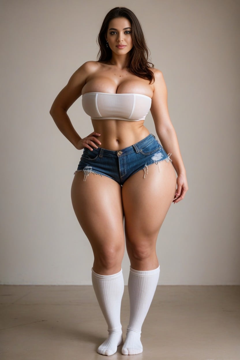 Wide Hips, Massive Ass, Full Body Shot AI Porn