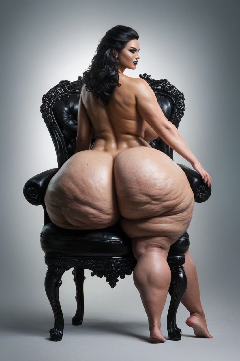Extremely Enormous Fake Booty, Ssbbw Massive Fake Booty, Disproportionately Large Ass AI Porn
