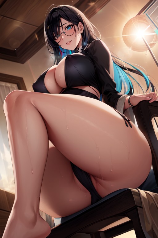 Front View, Big Tits, Looking Dow AI Porn