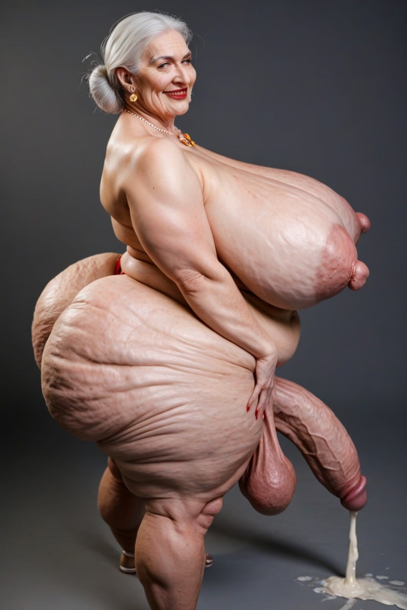 Cellulite Body, Veiny Forearms, Wrinkled Body Travesti IA Pornô