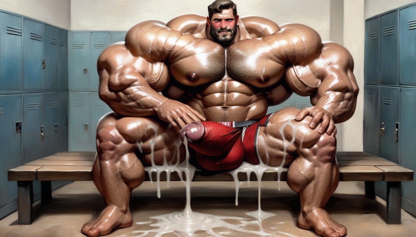Excessive Cum, Muscular, Defined Abs AI Gay Porn