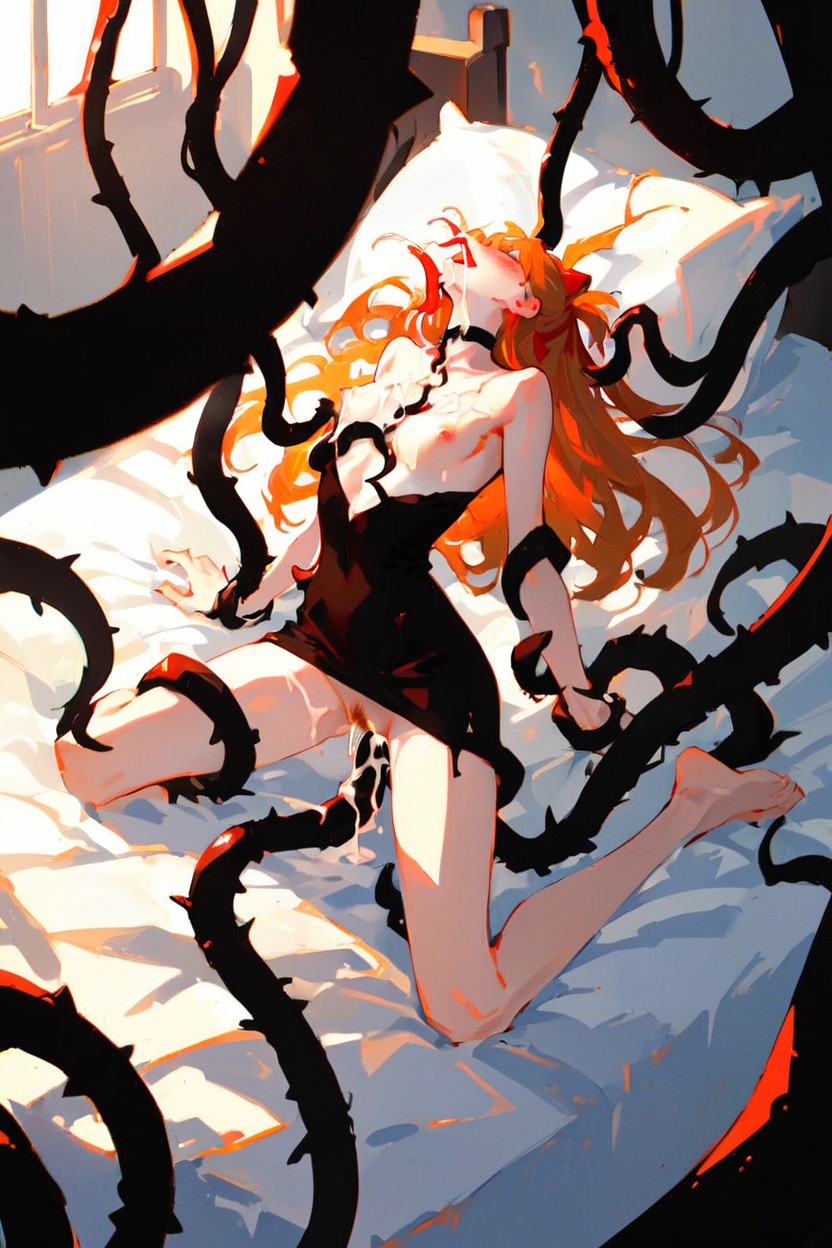 Thorn Tentacles, Extremely Legs, Choker Hentai AI Porn