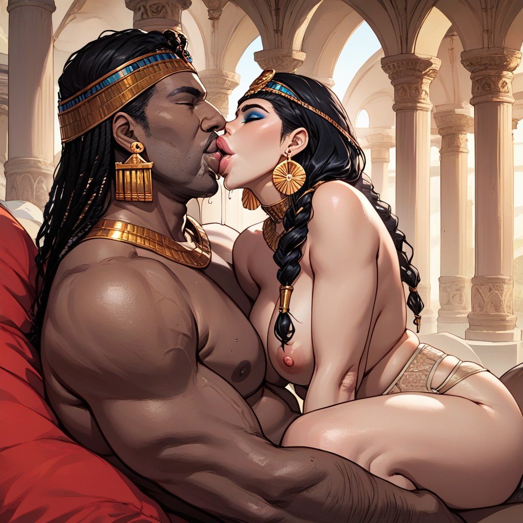 Pornstar, Star Earrings, InterracialファーリーAIポルノ