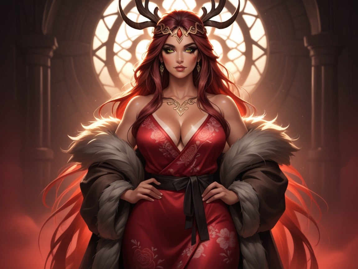 High Brightness Effect, Large Breast, Matching Eyes Hentai AI Porn