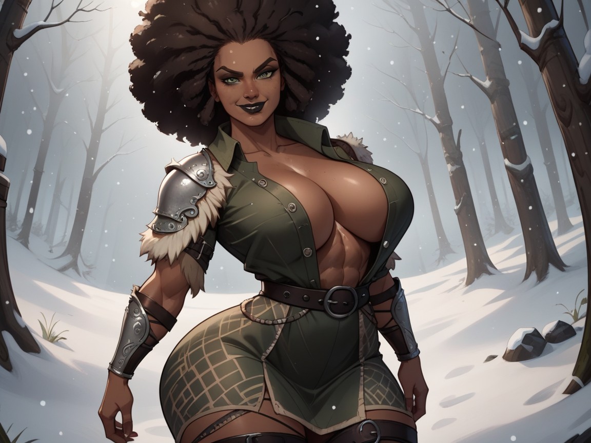 Thighs, Hips, Viking Background AI Porn