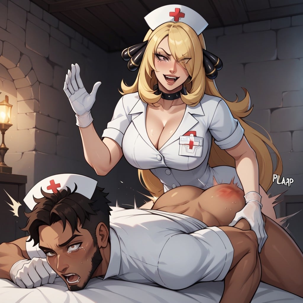 Male Has Hair, Cynthia From Pokemon, Off-shoulder AI Porn