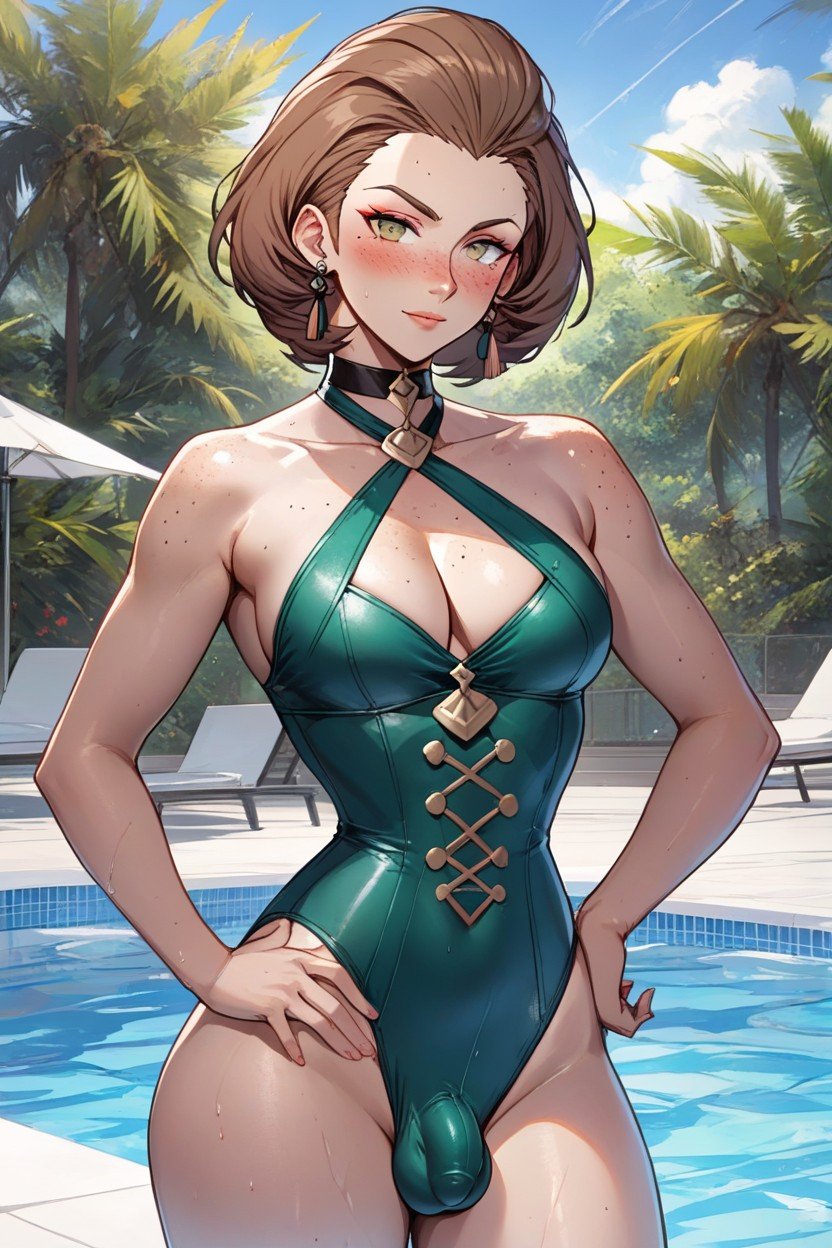 Manuela From Fire Emblem Three Houses, Microchest, Wasp Waist Shemale AI Porn