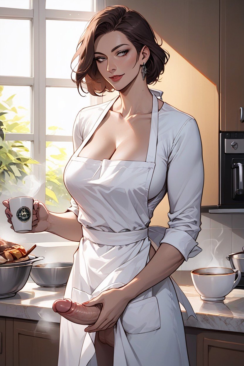 Futa, Cums In Coffee, Cums In Food Hentai IA pornografia