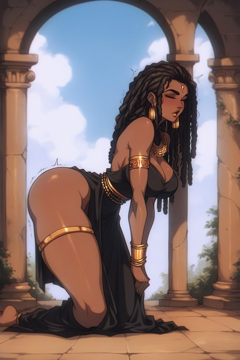 Brown Eyes, Palace, Rounded Ass Hentai AI Porn